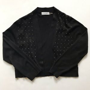 Calvin Klein Black Cardigan. Size small.